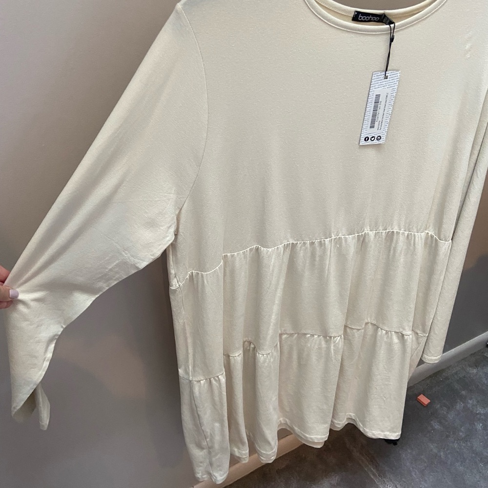 BooHoo Long Sleeve Tunic Dress